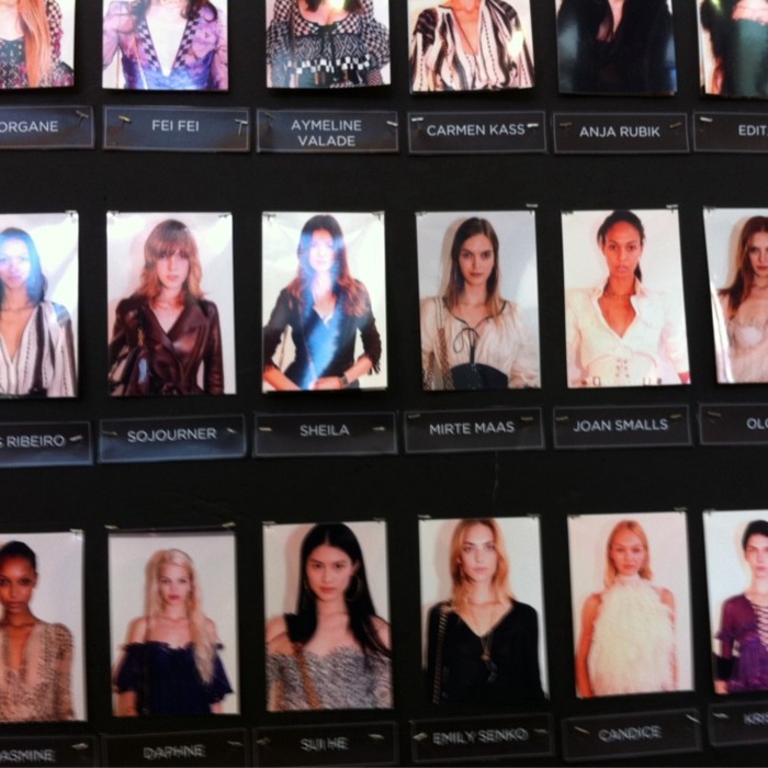Models wearing what might be Tom Ford.