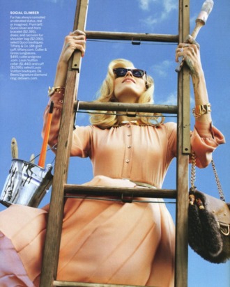 Anja Rubik for <em>Vogue</em>.