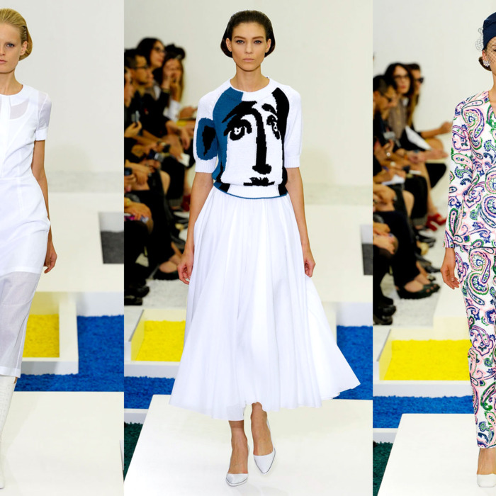 Spring 2012 looks by Raf Simons for Jil Sander.