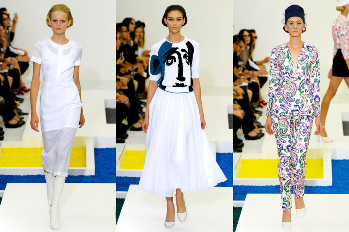 Spring 2012 looks by Raf Simons for Jil Sander.