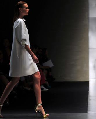 The spring 2012 Gianfranco Ferré show in Milan.