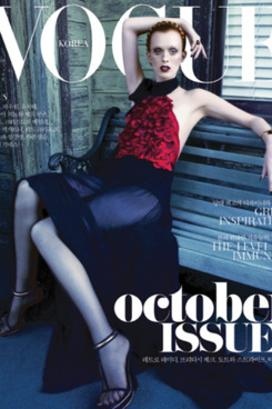 Karen Elson for Korean Vogue.