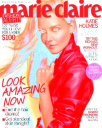 Katie Holmes for <em>Marie Claire</em>.