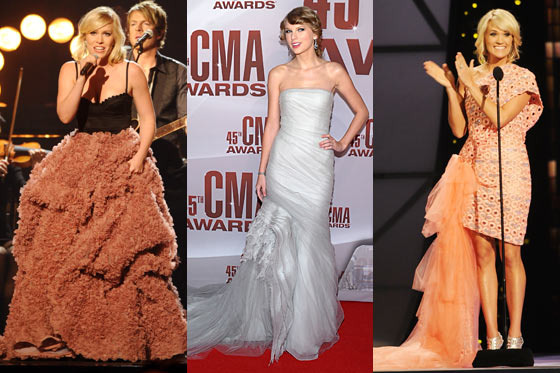 Natasha Bedingfield, Taylor Swift, and Carrie Underwood.