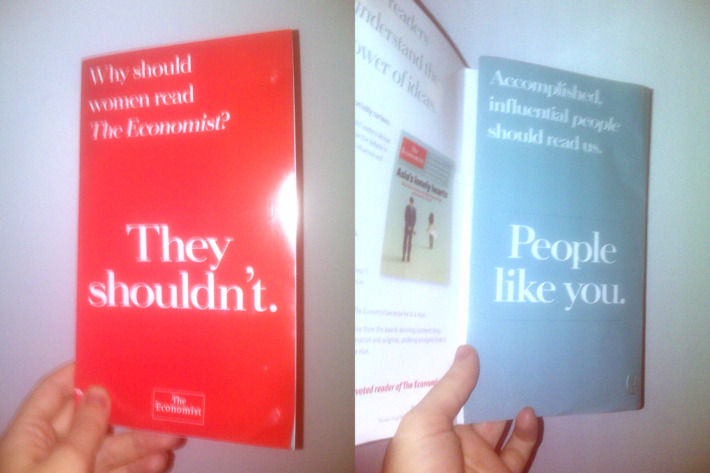 The Economist marketing flier.