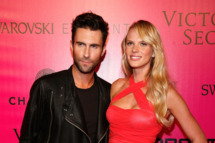 NEW YORK, NY - NOVEMBER 09: Adam Levine of Maroon 5 and model Anne Vyalitsina attend the 2011 Victoria's Secret Fashion Show After Party at Dream Downtown on November 9, 2011 in New York City. (Photo by Andy Kropa/Getty Images)