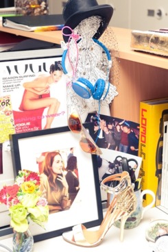 Taylor Tomasi Hill's desk; courtesy of The Coveteur