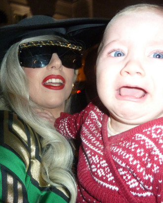 Lady Gaga holds and Kisses Baby Loissa in London after returning back to her London hotel after a days interviews at the London Television Studios. Gaga had been recording Chatty Man all day with Alan Carr.
<P>
Pictured: Lady Gaga and Baby Louissa
<P>
<B>Ref: SPL335890 161111 </B><BR/>
Picture by: Splash News<BR/>
</P><P>
<B>Splash News and Pictures</B><BR/>
Los Angeles: 310-821-2666<BR/>
New York: 212-619-2666<BR/>
London: 870-934-2666<BR/>
photodesk@splashnews.com<BR/>
</P>