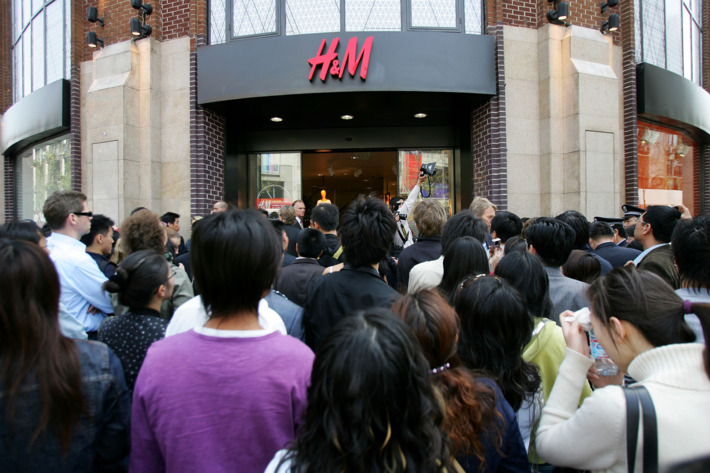 H&M's Shanghai store.