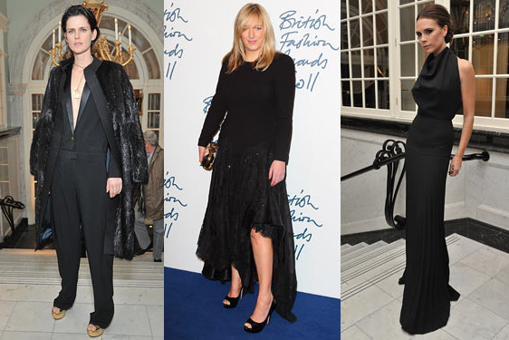 Stella Tennant; Sarah Burton; Victoria Beckham