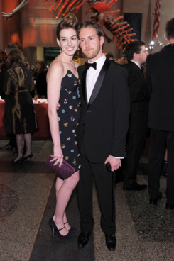 Anne Hathaway and Adam Shulman.