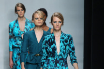 Looks from an Ungaro runway show.
