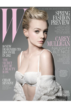 Carey Mulligan, shot for <em>W</em> by Michael Thompson.
