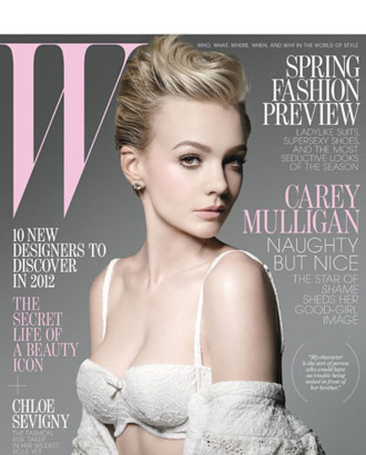 Carey Mulligan, shot for <em>W</em> by Michael Thompson.