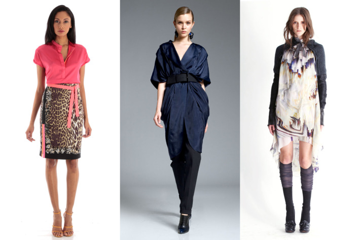 Pre-Fall looks from Elie Tahari, Donna Karan, and Vera Wang.