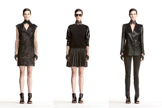 Three looks from Karl's forthcoming collection.