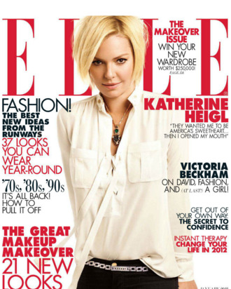 Katherine Heigl for <em>Elle</em>.