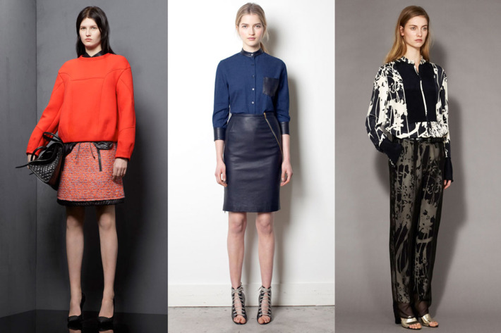 Pre-Fall looks from Proenza Schouler, Band of Outsiders, and Phillip Lim