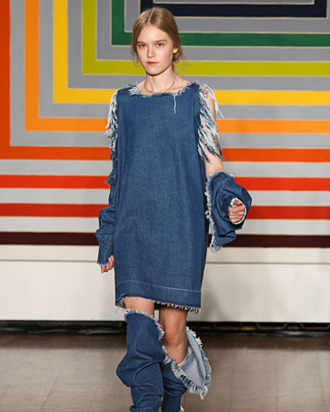 A look from the spring 2012 Fashion East catwalk.
