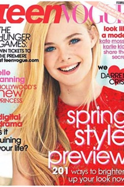 Elle Fanning's <em>Teen Vogue</em> cover.