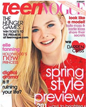 Elle Fanning's <em>Teen Vogue</em> cover.