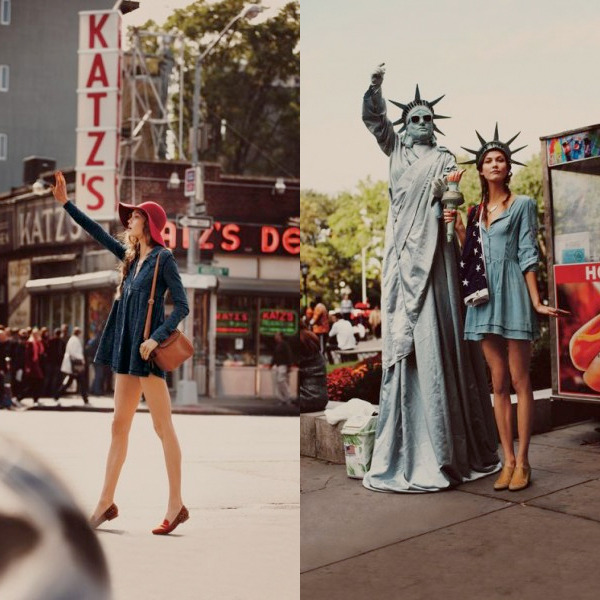 Karlie Kloss for Free People's January 2012 lookbook.