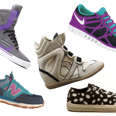 Clockwise from top left: Just Blaze! Skytop II by Supra, Willow by Isabel Marant, Free 3.0 v3 by Nike, LC2 Low Cut Sneaker by Forfex, and New Balance x Bodega 581.