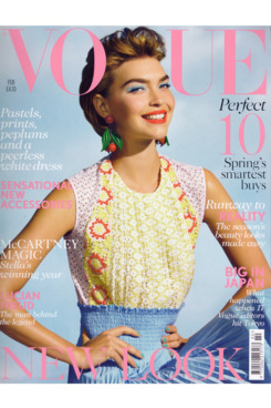 Arizona Muse; British <em>Vogue</em> February 2012.
