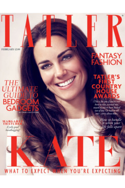 British Tatler's February 2012 cover.