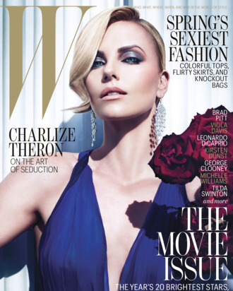 Charlize's February <em>W</em> cover.
