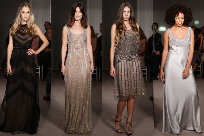 From left: Florence Brudenell-Bruce, Hanneli Mustaparta, Amber le Bon, and Solange Knowles.