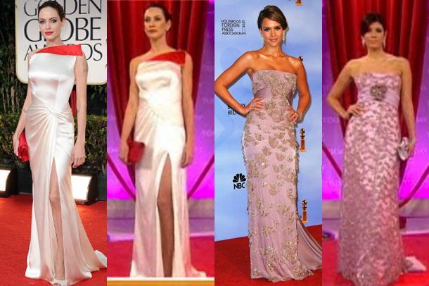 The Angelina Jolie and Jessica Alba knockoffs.