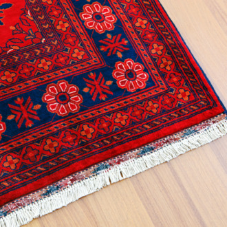 Red turkish carpet.