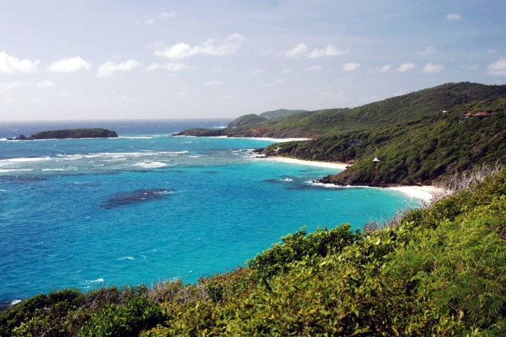 Mustique. Shrugs.