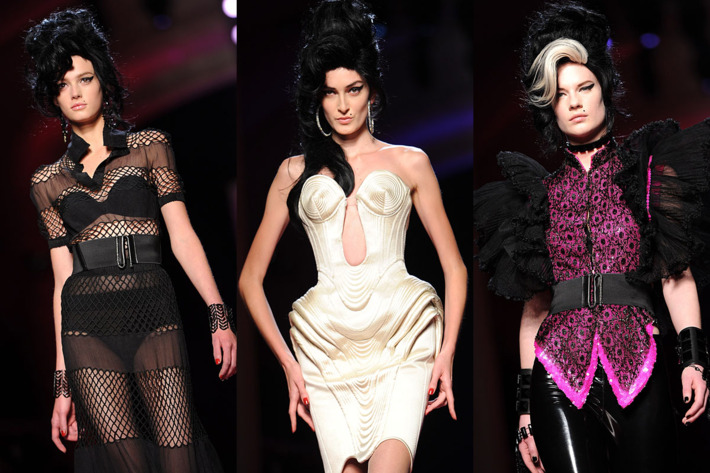 Looks from Gaultier's runway.