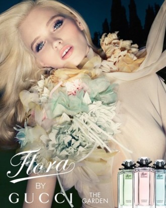 Abbey Lee Kershaw's newest Gucci fragrance campaign