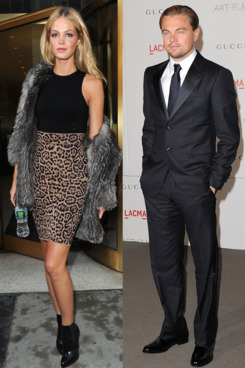 Erin Heatherton and Leonardo DiCaprio.