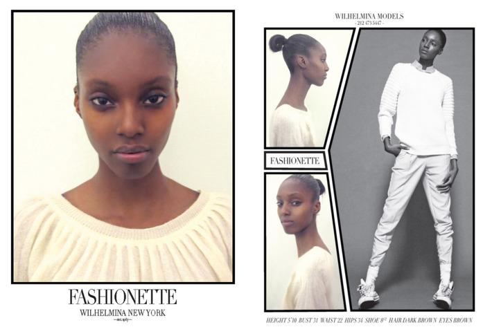 Courtesy of Wilhemina Models.