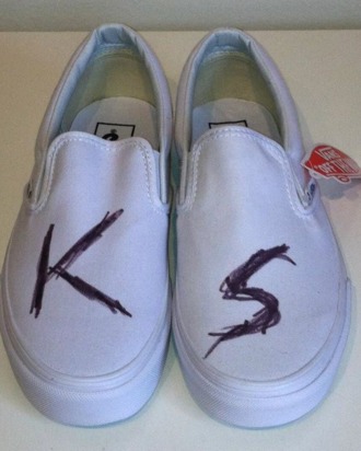 Stewart's minimalistic shoes.