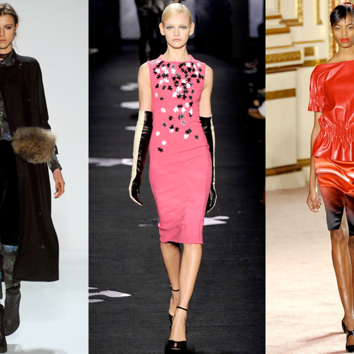 Looks from Timo Weiland, Diane Von Furstenberg, and Thakoon.