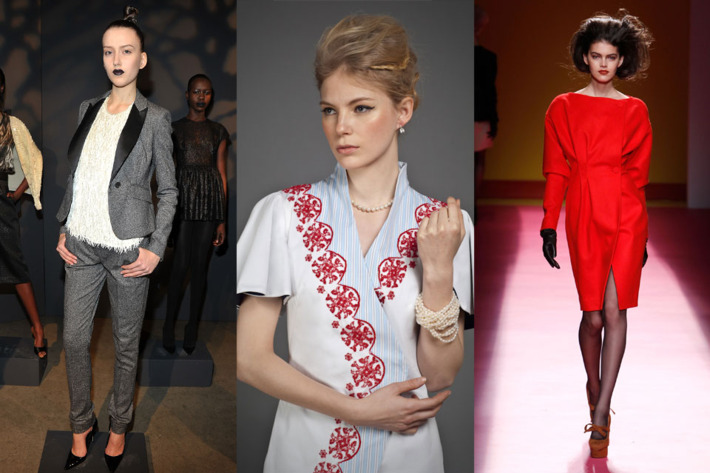 Fall 2012 looks by Tribune Standard, Maison Murasaki, and Chadwick Bell.