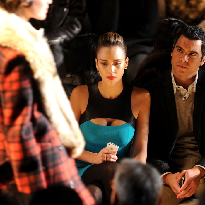 Jessica Alba with Cash Warren.