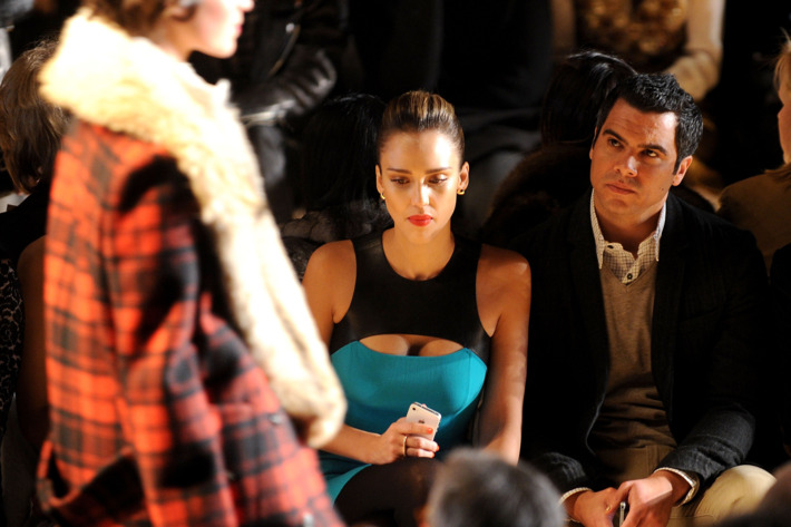 Jessica Alba with Cash Warren.