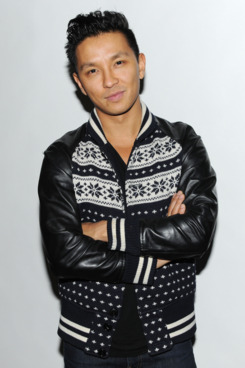 Gurung and his favorite jacket.