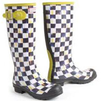 Mackenzie-Childs Hunter boots.