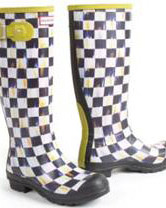Mackenzie-Childs Hunter boots.