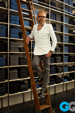 BLK DNM's Jonah Lindeberg, courtesy of Amanda Marsalis for <em>GQ</em>.