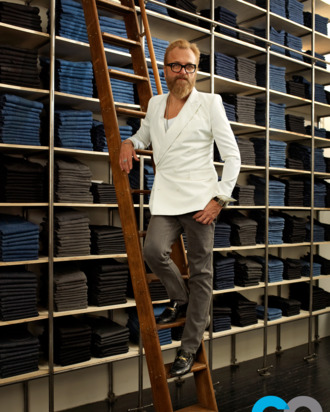 BLK DNM's Jonah Lindeberg, courtesy of Amanda Marsalis for <em>GQ</em>.
