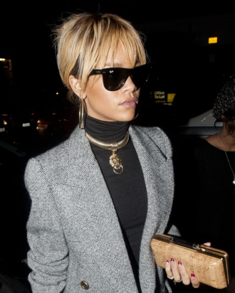 LONDON, UNITED KINGDOM - FEBRUARY 22: Rihanna sighting on February 22, 2012 in London, England. (Photo by Niki Nikolova/FilmMagic)