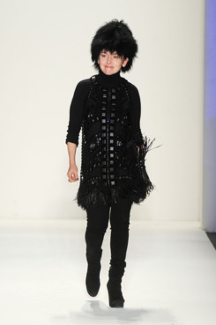 Joanna Mastroianni at her fall 2012 show.